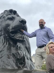 Trafalgar Square Lions London Christian Tour